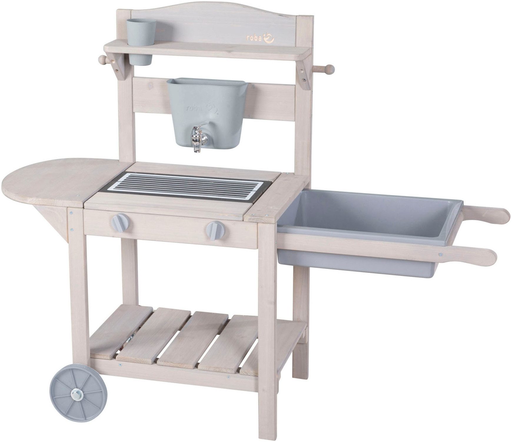 roba® Outdoor-Spielküche Mobile Matschküche BBQ, aus günstig online kaufen