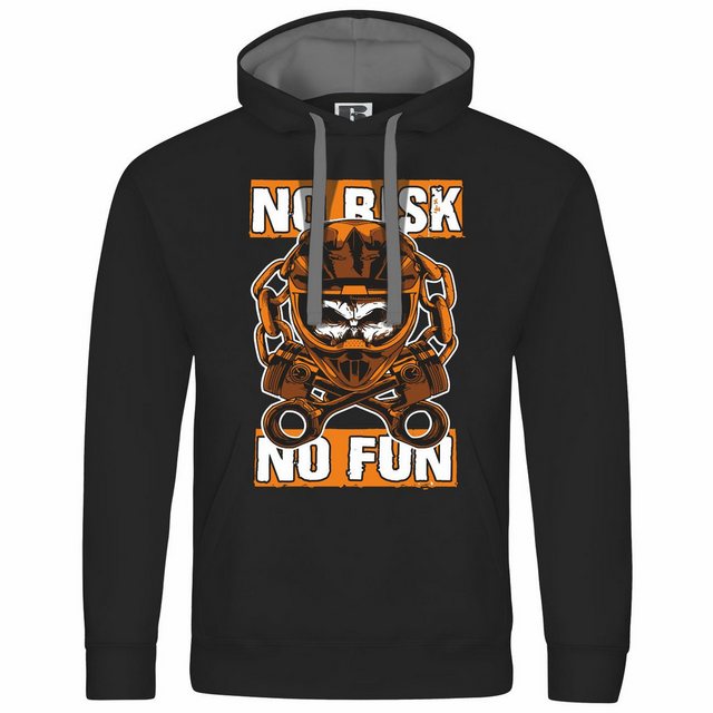 deinshirt Kapuzenpullover Herren Kapuzenpullover No risk no fun Mit Print M günstig online kaufen