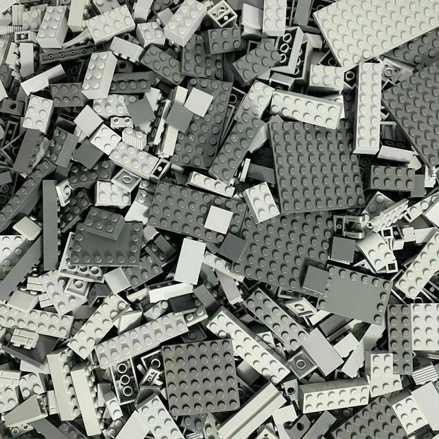 LEGO® Spielbausteine LEGO® Steine Sondersteine Hellgrau Dunkelgrau Gemischt günstig online kaufen
