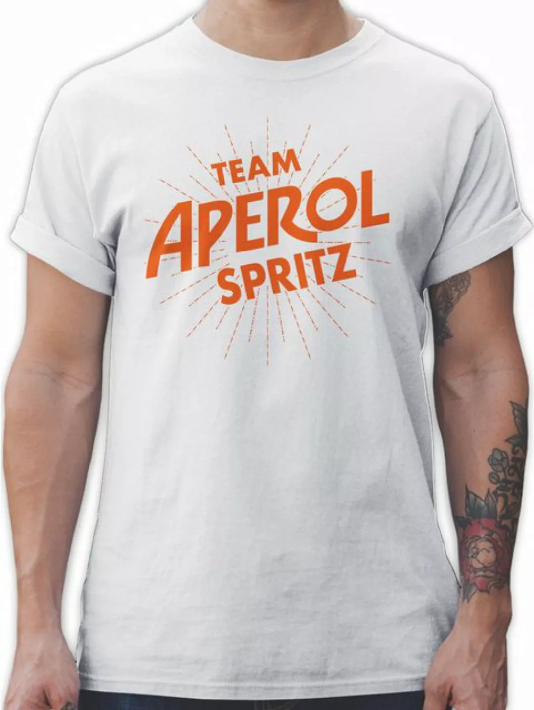 Shirtracer T-Shirt Team Aperol Spritz JGA Mädelsabend Spritztour Aperol Ges günstig online kaufen