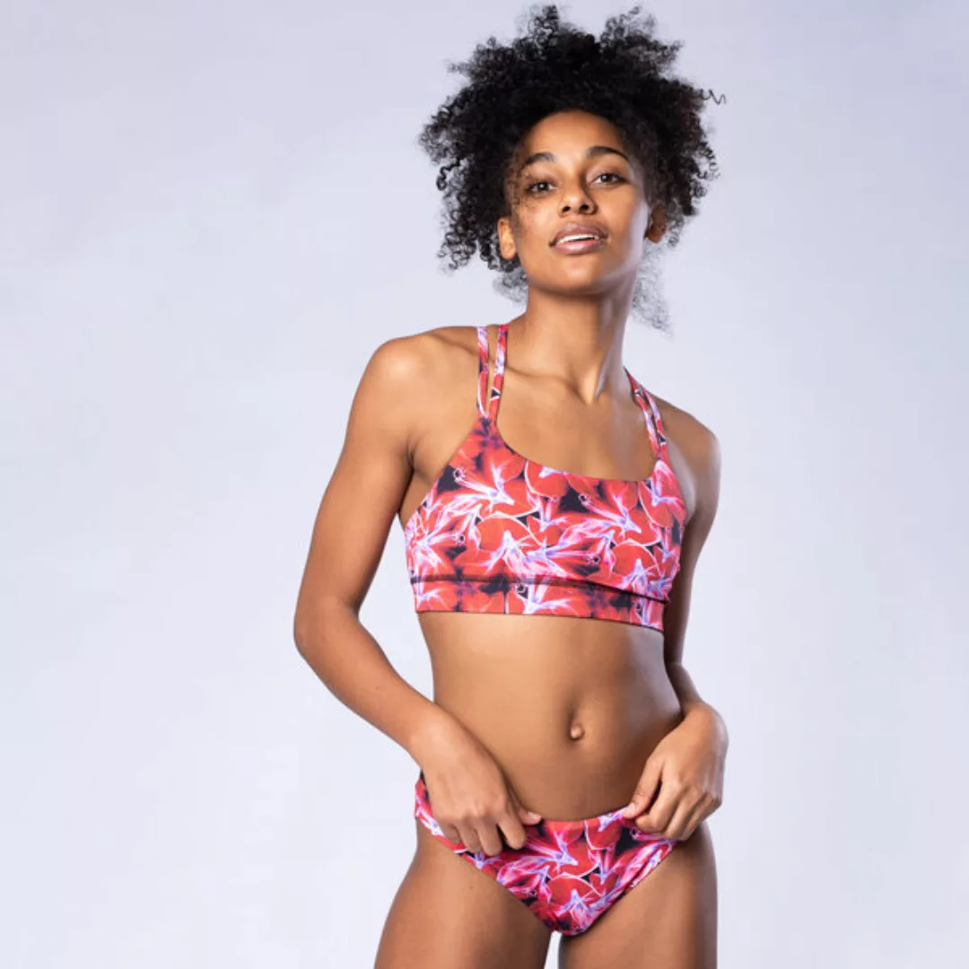 "Radiant Flower " - Bikini Hose Slim Zum Wenden günstig online kaufen