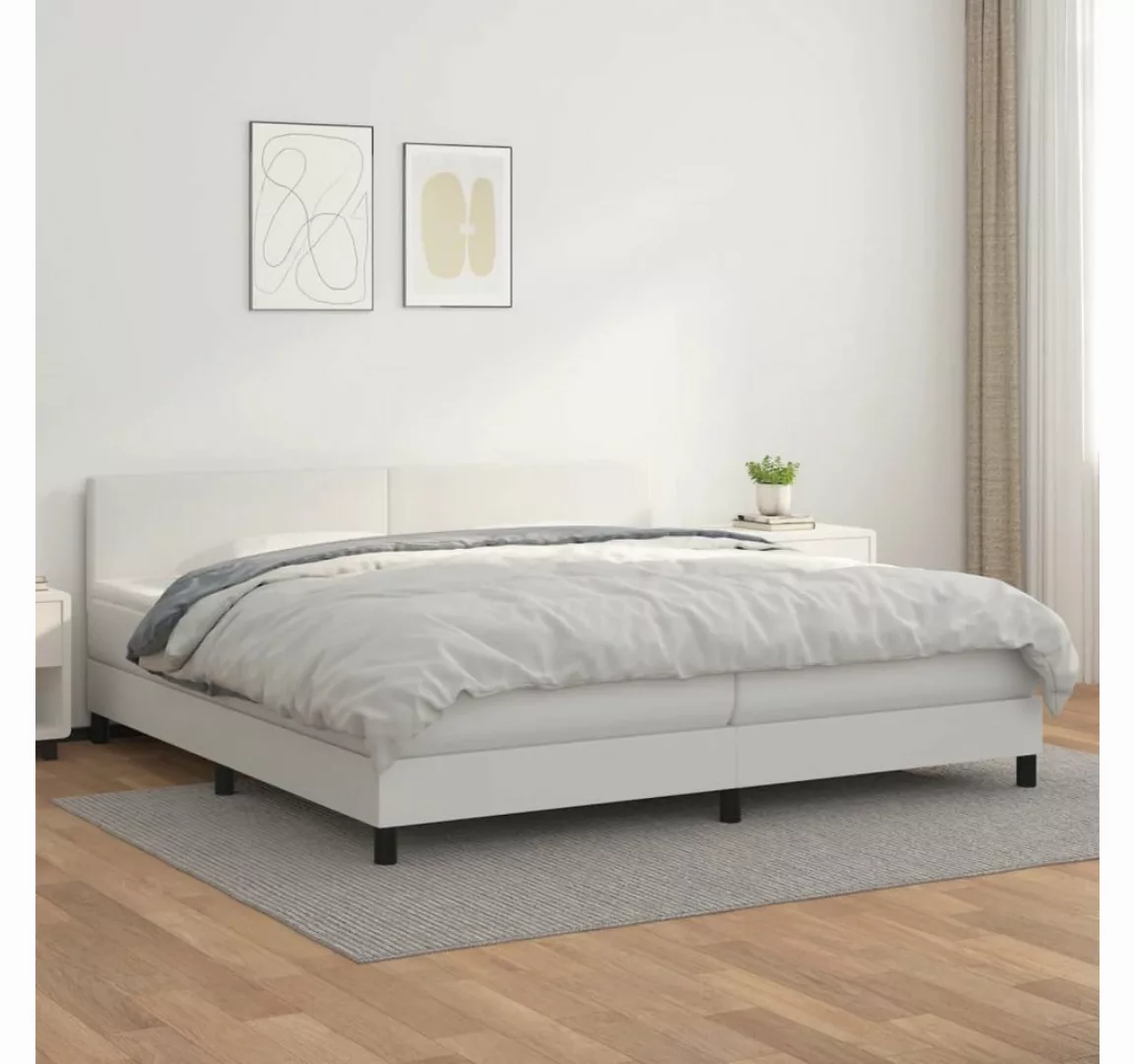 vidaXL Boxspringbett Bett Boxspringbett mit Matratze Kunstleder (200 x 200 günstig online kaufen