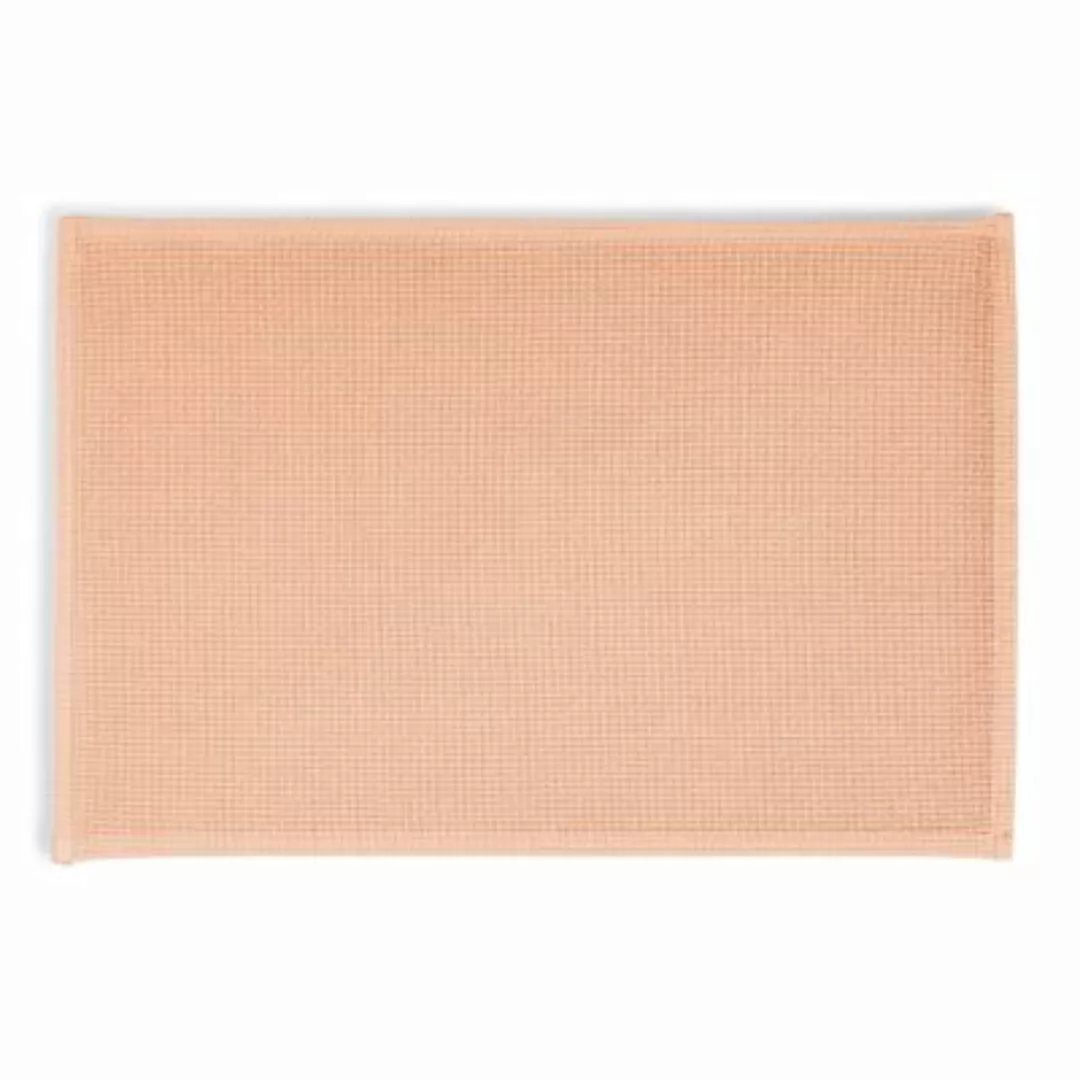 Rhomtuft Badematte Plain peach - 405 Badematten orange Gr. 60 x 90 günstig online kaufen