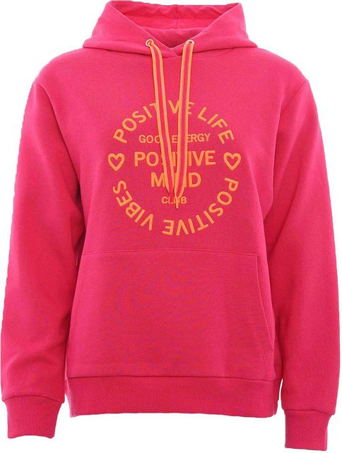 Zwillingsherz Sweatshirt, mit "Positive Mind" Stickerei und Schriftzug am R günstig online kaufen