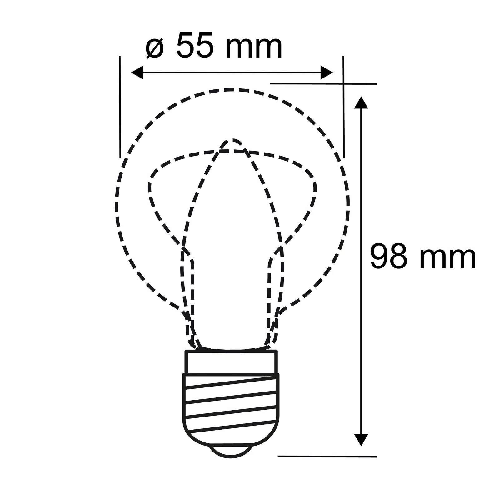 Paulmann LED-Lampe Filament E27 4W 2.200 K günstig online kaufen