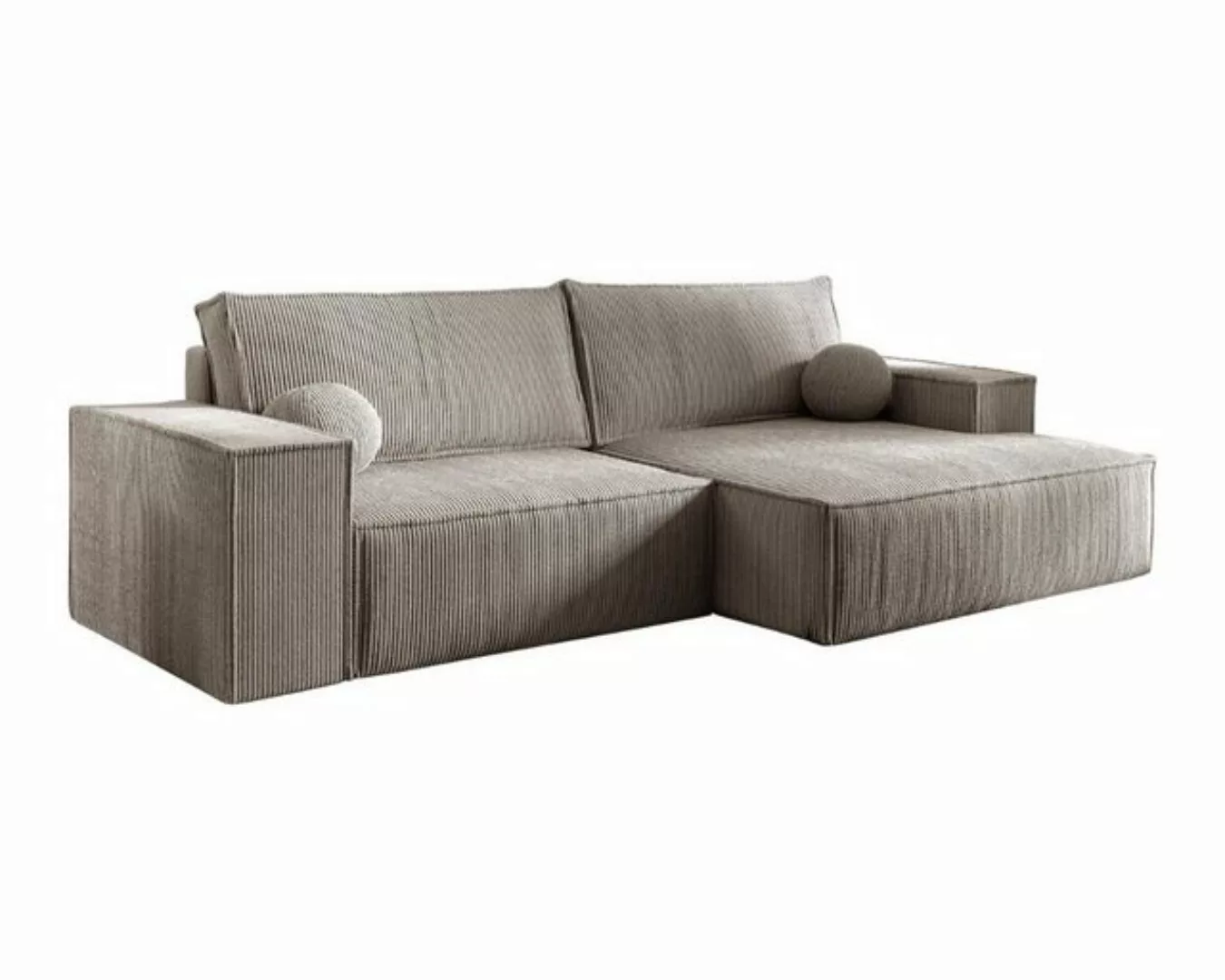 Deine Möbel 24 Wohnlandschaft NEPTUN 255 cm breit Ecksofa Sofa Wohnzimmer L günstig online kaufen