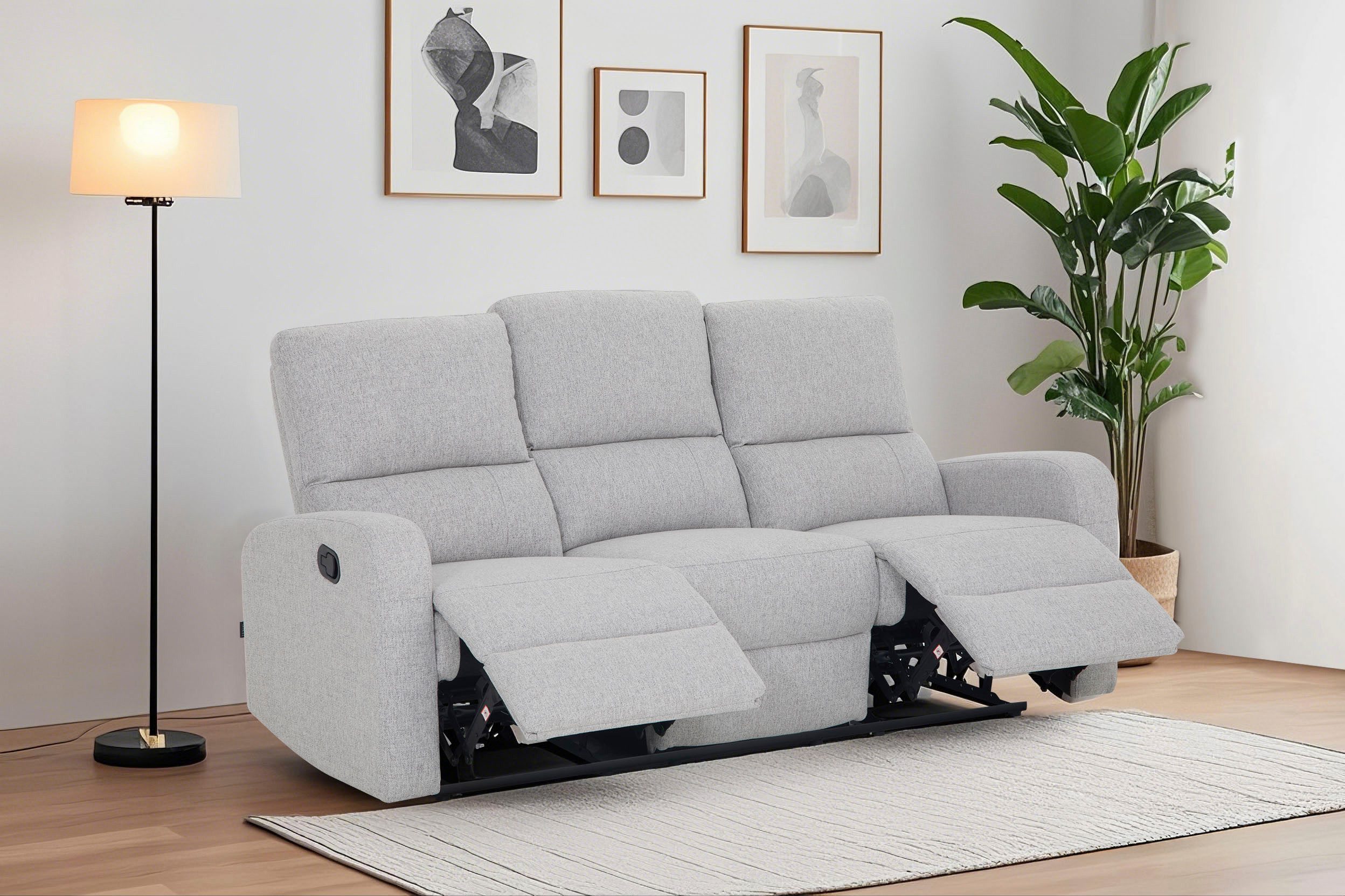 Home affaire 3-Sitzer TOURNAY manuelle Relaxfunktion, günstig online kaufen