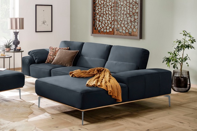 W.SCHILLIG Ecksofa "run, Designsofa mit tollem Sitzkomfort, bequem, L-Form" günstig online kaufen