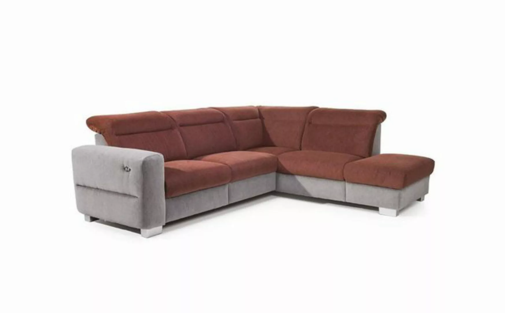 JVmoebel Ecksofa Elektrische Fußstütze Ecksofa Sofa Couch Polster Relax Cou günstig online kaufen