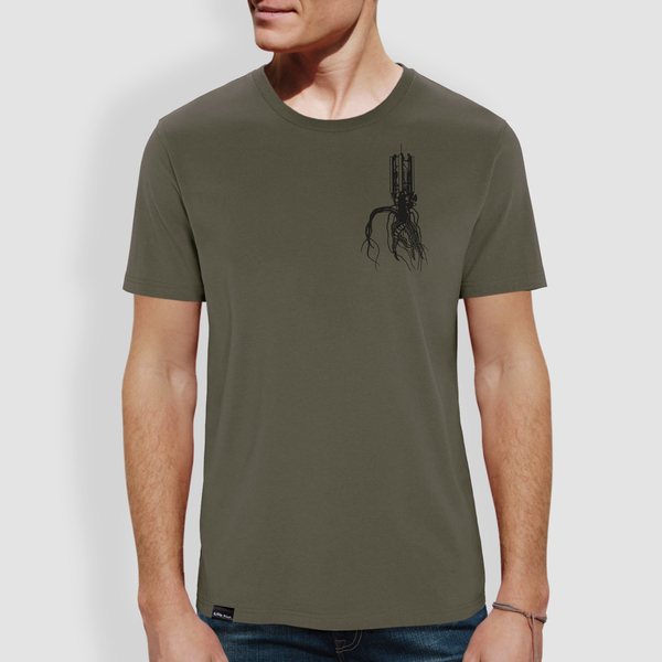 Unisex T-shirt, "Verwurzelt", Khaki günstig online kaufen