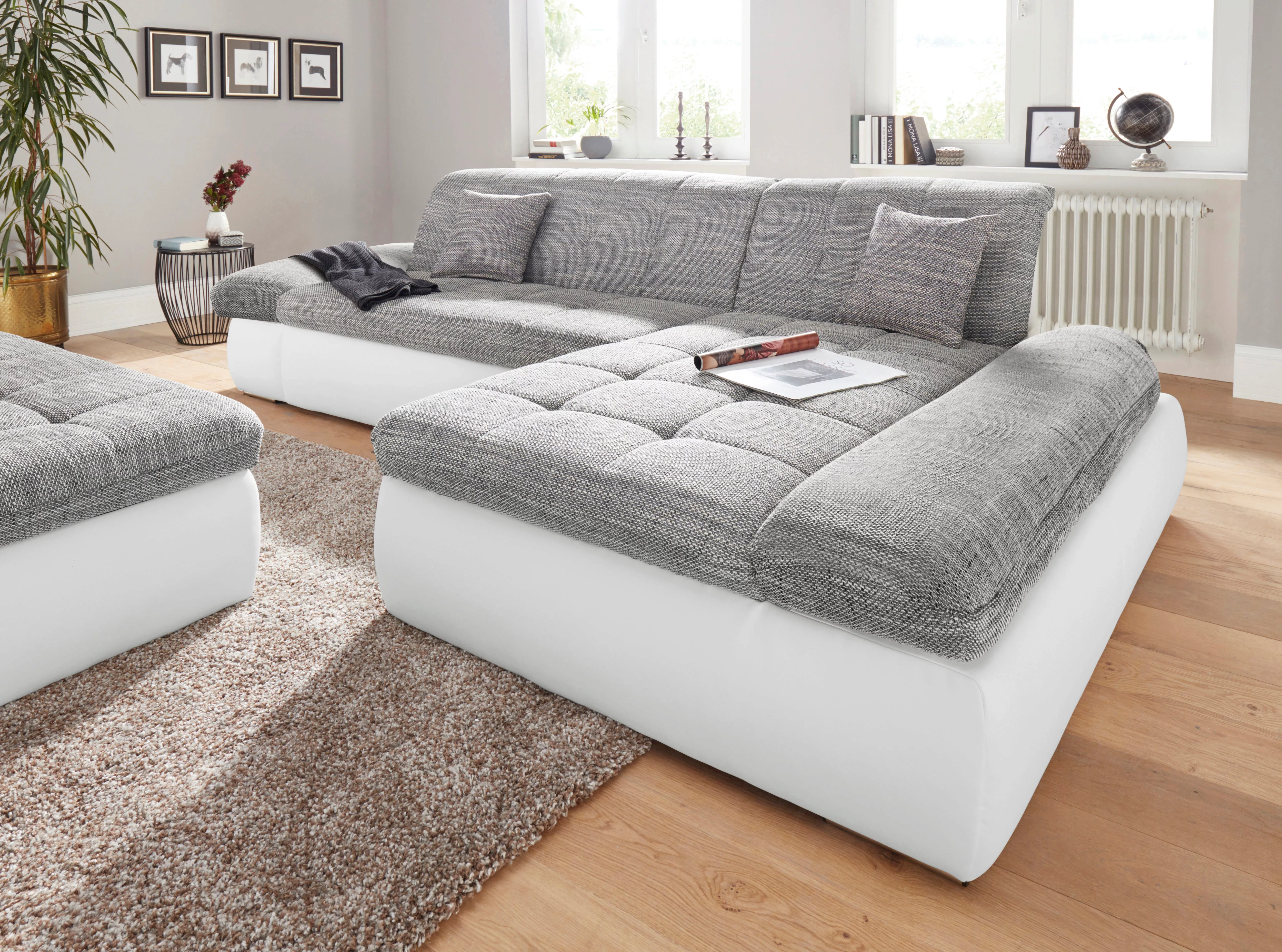 DOMO collection Ecksofa "Moric Luxus - B/T/H 300/172/80 cm", XXL-Format, L- günstig online kaufen