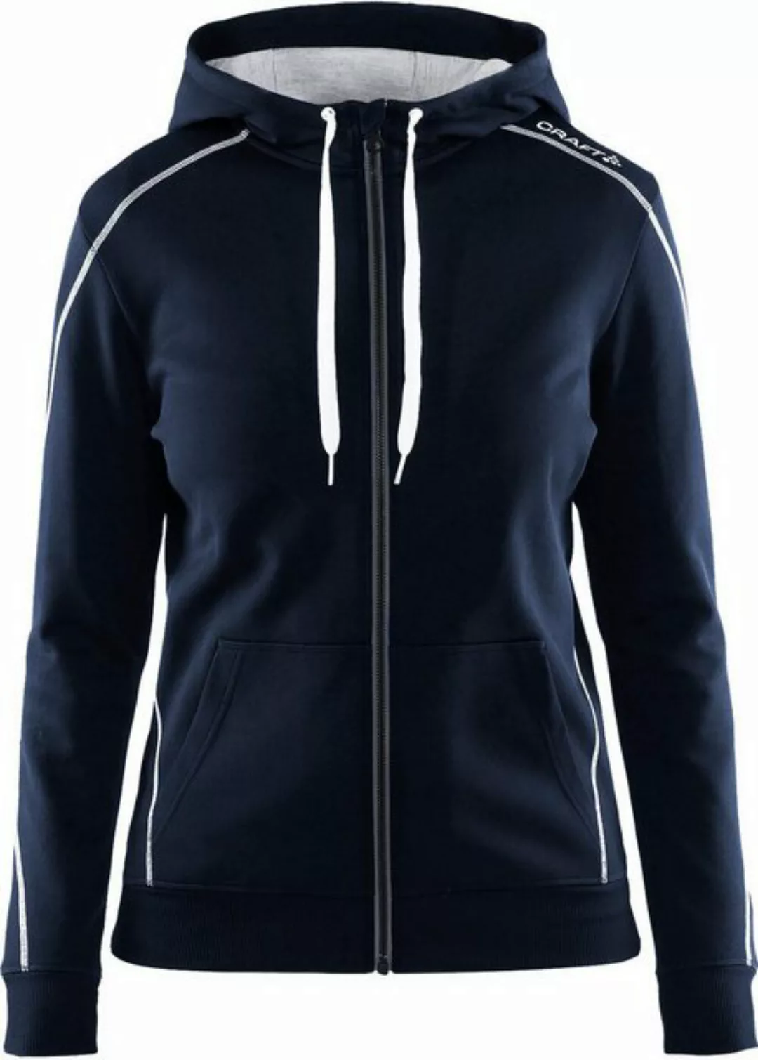 Craft Kapuzenpullover IN-THE-ZONE FULL ZIP HOOD W DK NAVY/WHITE/GREY MELANG günstig online kaufen