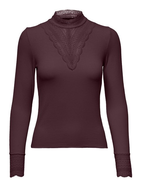 ONLY Spitzenshirt ONLTILDE L/S HIGH NECK LACE TOP JRS günstig online kaufen