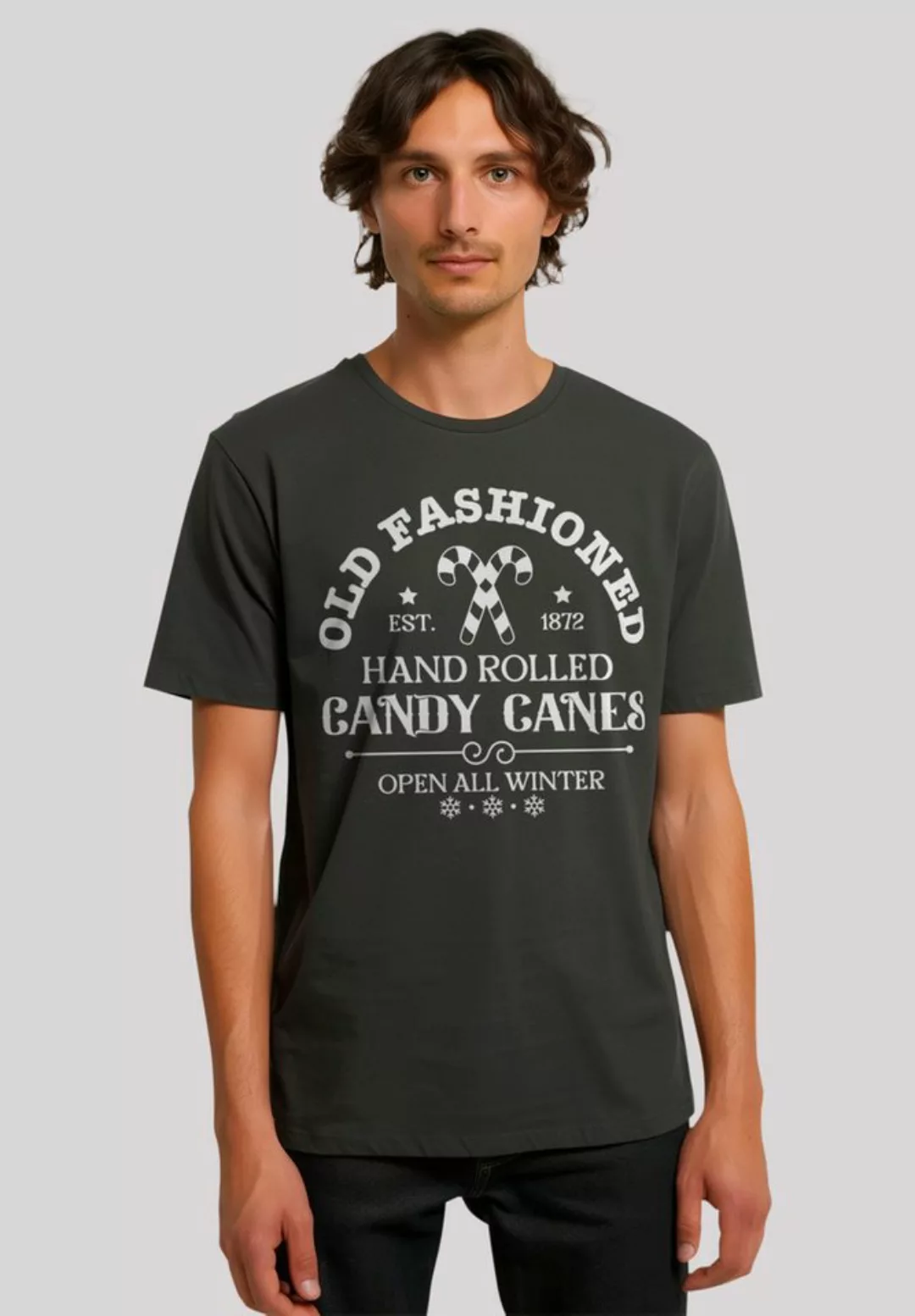 F4NT4STIC T-Shirt Cany Canes Retro Weihnachts Sign Premium Qualität günstig online kaufen