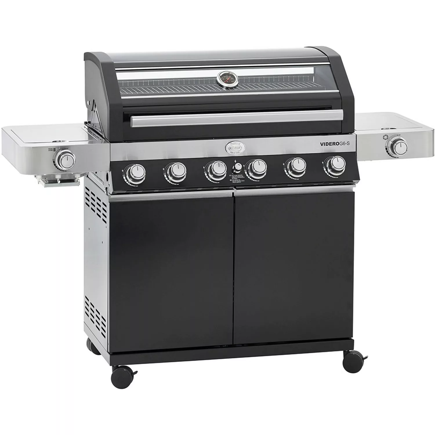 RÖSLE Gasgrill "BBQ-Station VIDERO, 25527", G6-S Schwarz, 6 Brenner, extra günstig online kaufen