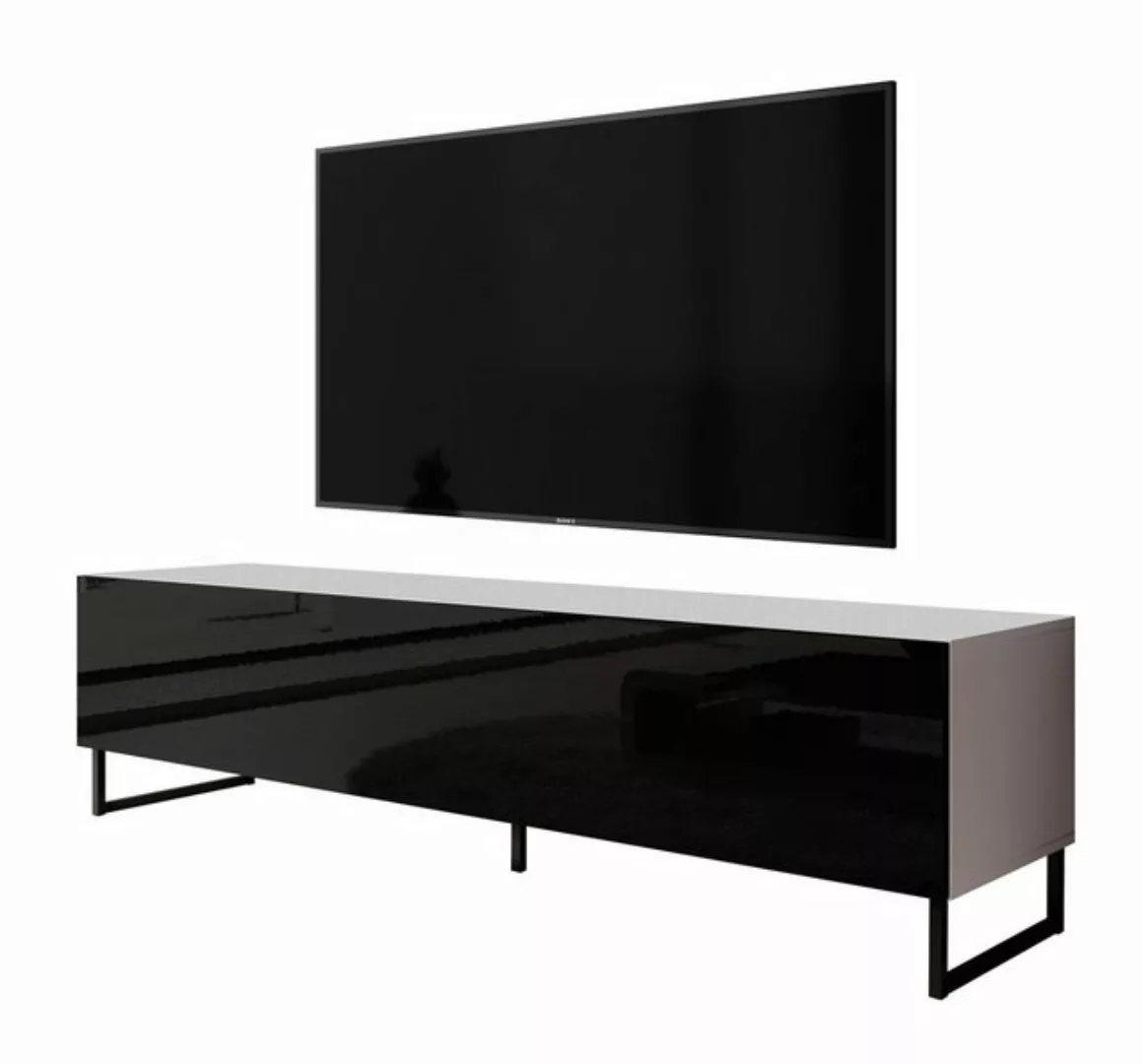 Furnix TV-Schrank Zalvo TV Lowboard Kommode 160 cm breit mit Metallfüßen 3 günstig online kaufen