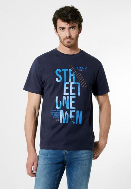 STREET ONE MEN T-Shirt, aus reiner Baumwolle günstig online kaufen