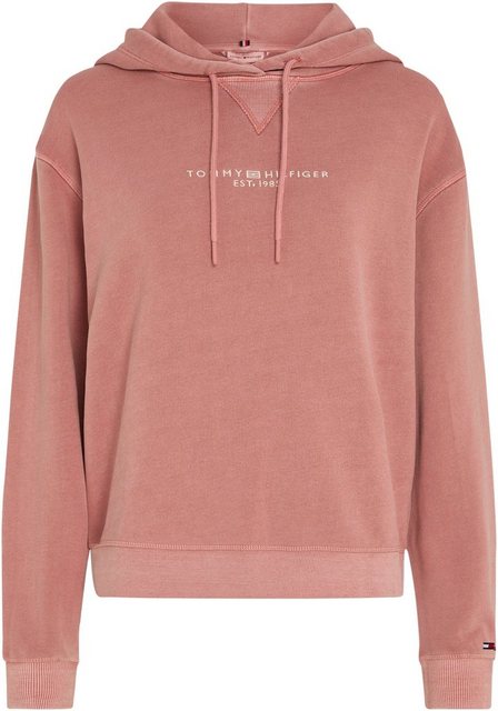 Tommy Hilfiger Kapuzensweatshirt REG MUTED GMD CORP LOGO HOODIE in Washed-O günstig online kaufen