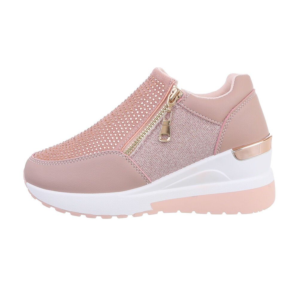 Ital-Design Damen Low-Top Freizeit Sneaker Keilabsatz/Wedge günstig online kaufen