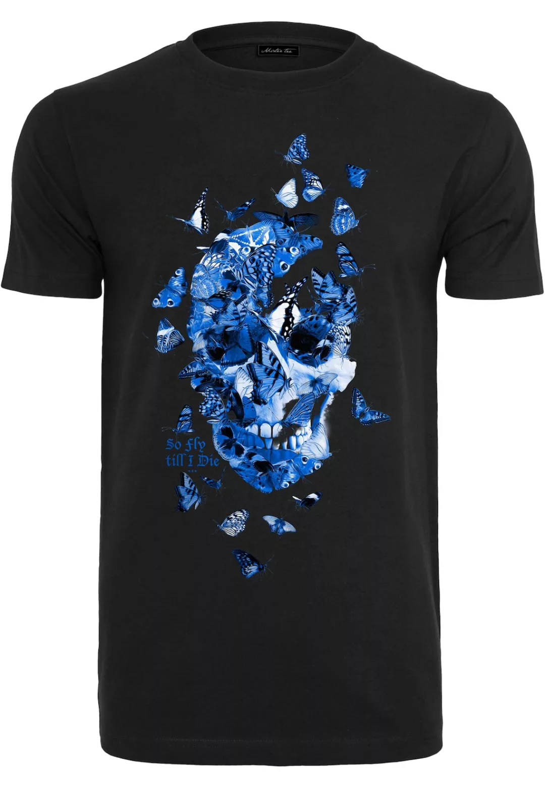 MisterTee T-Shirt "MisterTee Herren Butterfly Skull Tee" günstig online kaufen