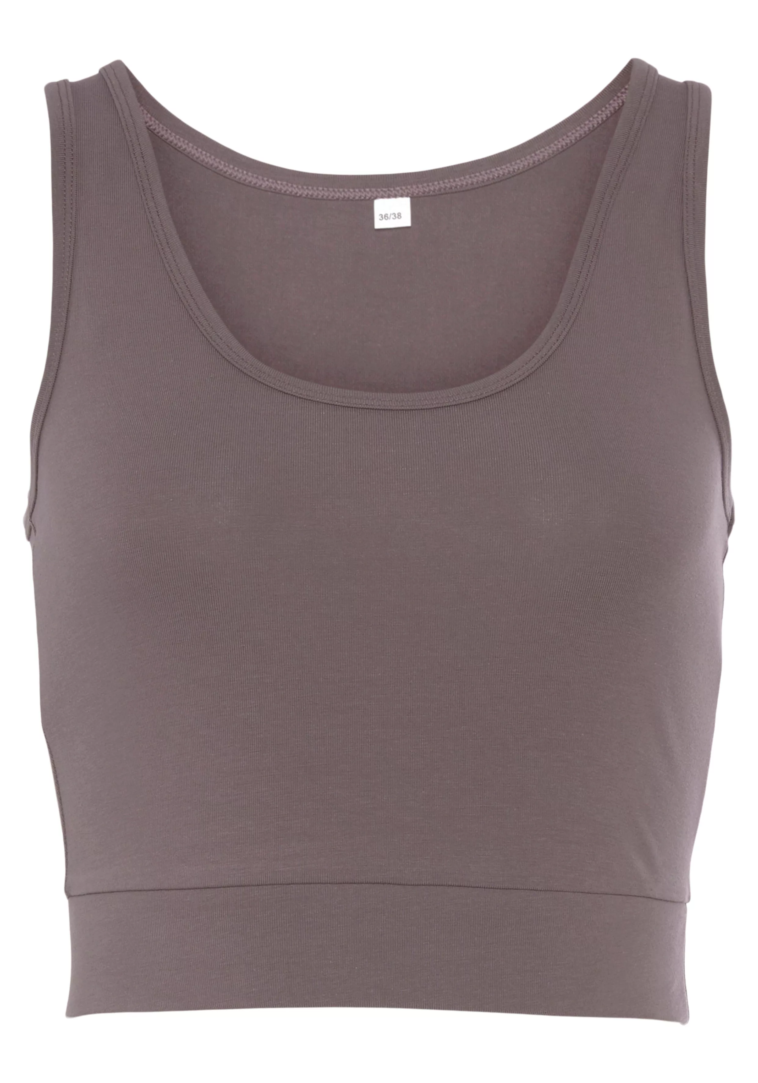 LASCANA ACTIVE Sporttop "-Basic-Crop-Top", mit breiten Trägern günstig online kaufen