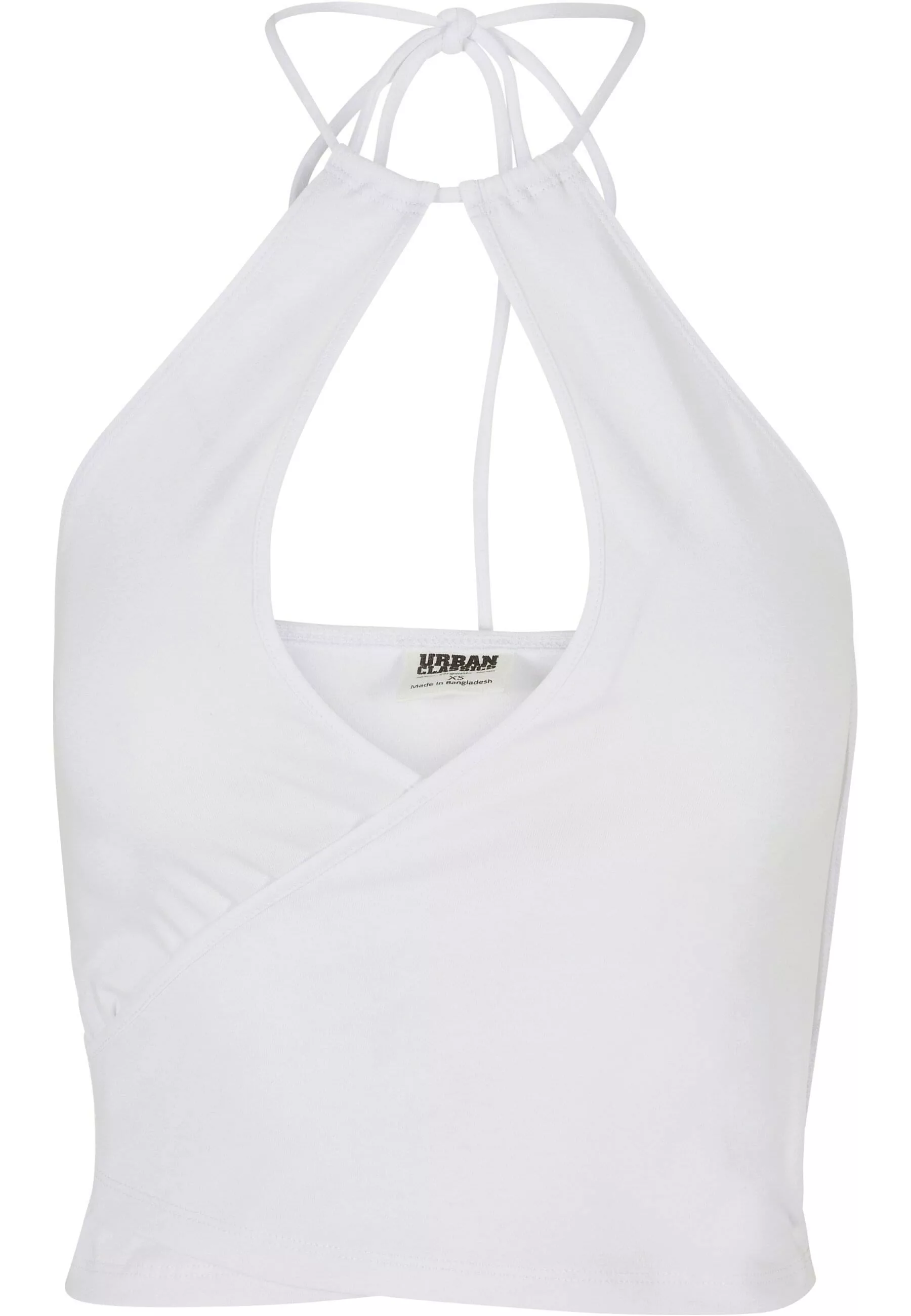 URBAN CLASSICS Muskelshirt "Urban Classics Damen Ladies Short Wraped Neckho günstig online kaufen