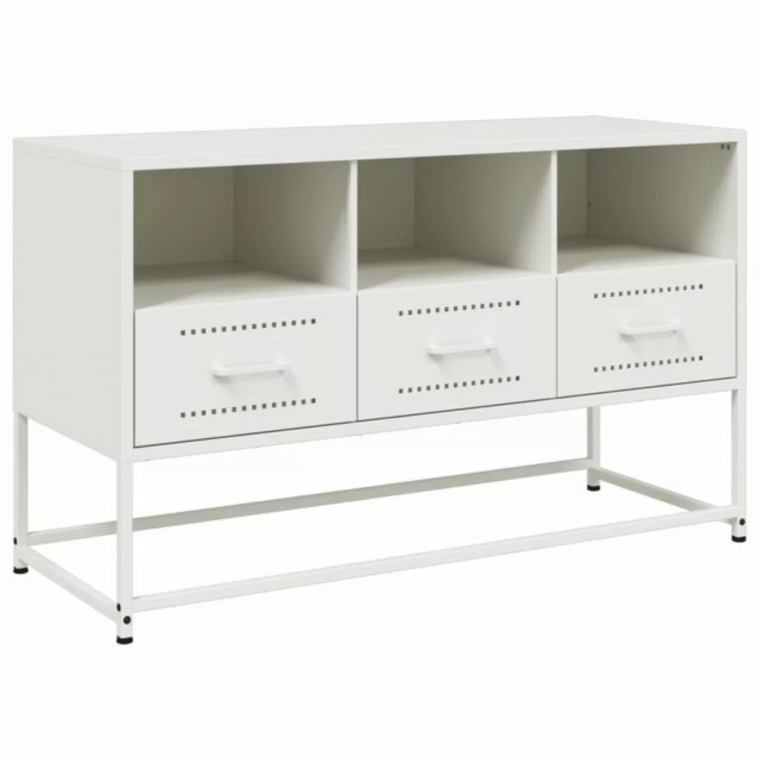 vidaXL TV-Schrank TV-Schrank Weiß 100,5x39x60,5 cm Stahl (1-St) günstig online kaufen