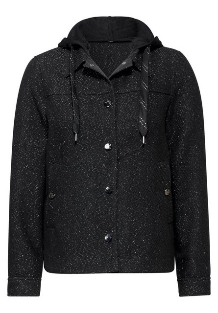 Cecil Jackenblazer Fake Wool Overshirt w. Hoody günstig online kaufen