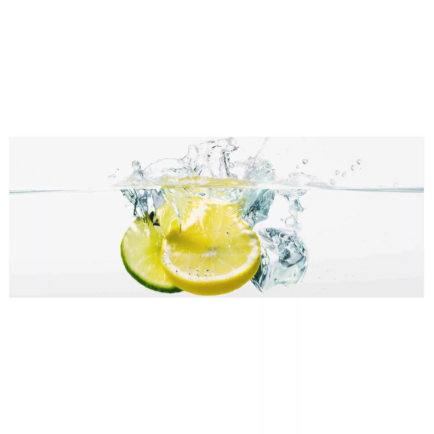 home24 Glasbild Zitrone und Limette im Wasser günstig online kaufen