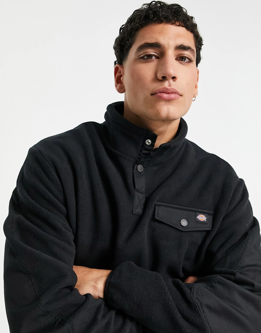 Dickies – Port Allen – Fleece in Schwarz günstig online kaufen