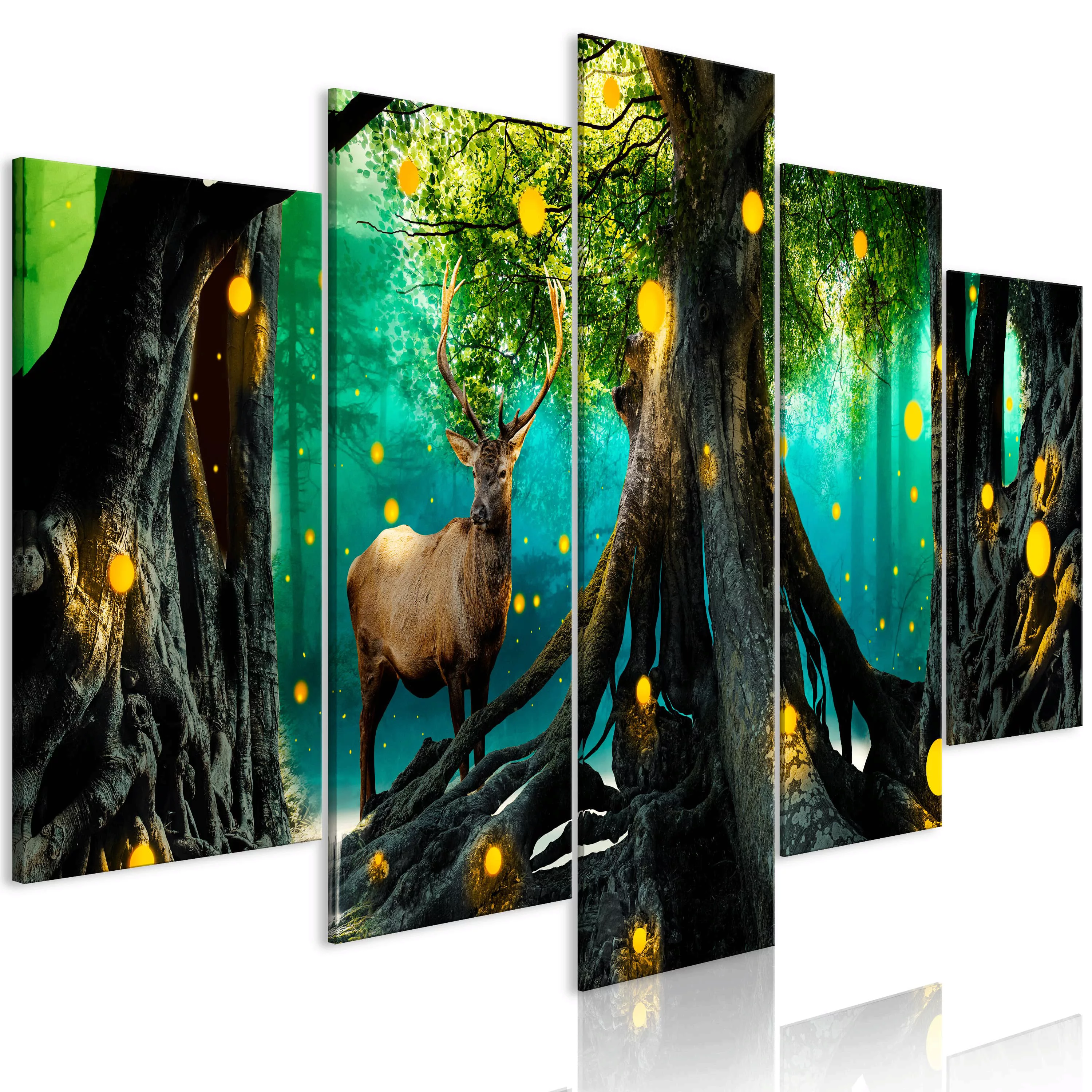 Wandbild - Enchanted Forest (5 Parts) Wide günstig online kaufen