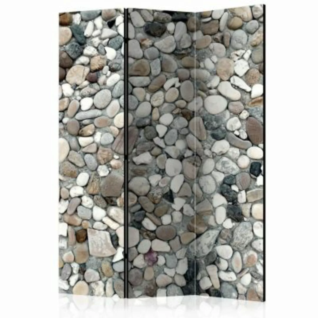 artgeist Paravent Beach Pebbles [Room Dividers] mehrfarbig Gr. 135 x 172 günstig online kaufen