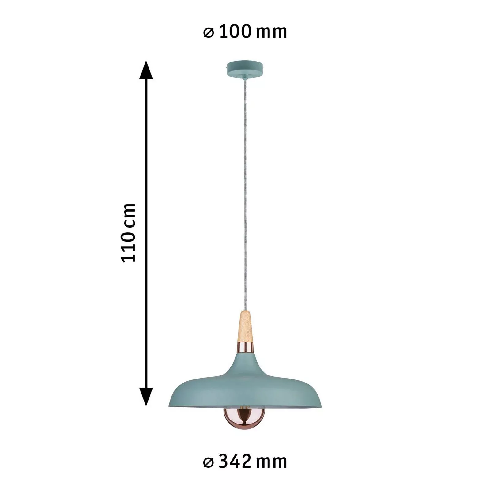 Paulmann Juna Hängeleuchte, 1-flammig, Ø 34,2 cm günstig online kaufen