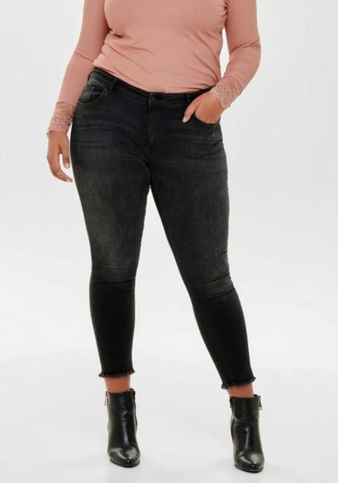 Carmakoma by Only Damen Jeans CARWILLY REG SKINNY ANK JEANS - Skinny Fit - günstig online kaufen