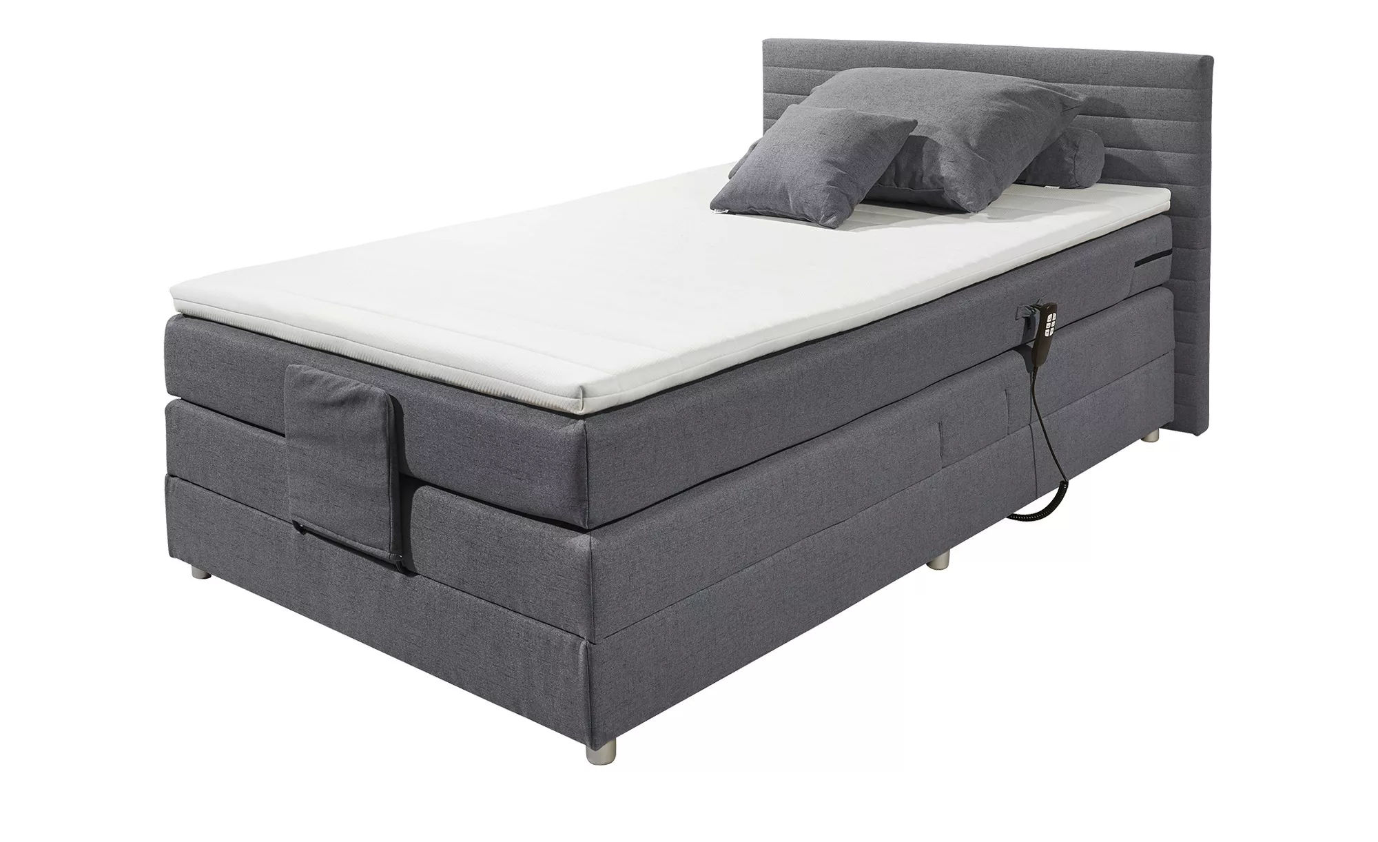 Boxspring-Motorbett  Carmen ¦ grau ¦ Maße (cm): B: 100 H: 91,5 Betten > Ein günstig online kaufen