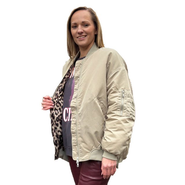 Miss Goodlife Bomberjacke Miss Goodlife Bomberjacke MG12355, light khaki günstig online kaufen