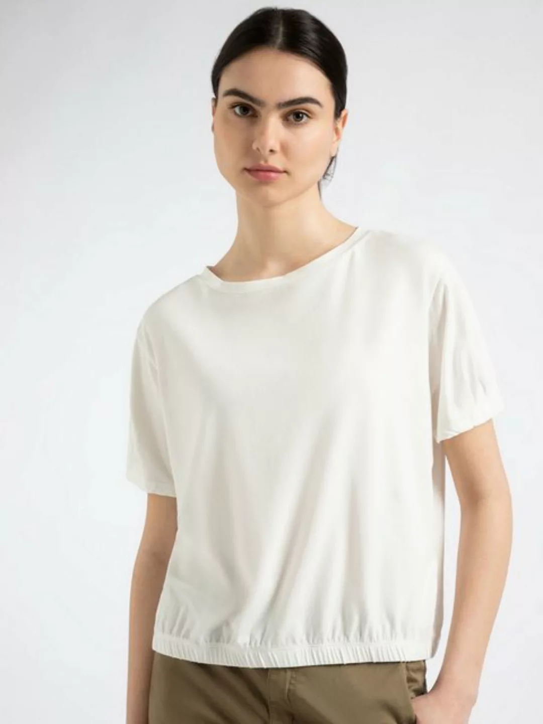 Shirt mit Faltendetail, ecru, Sommer-Kollektion günstig online kaufen