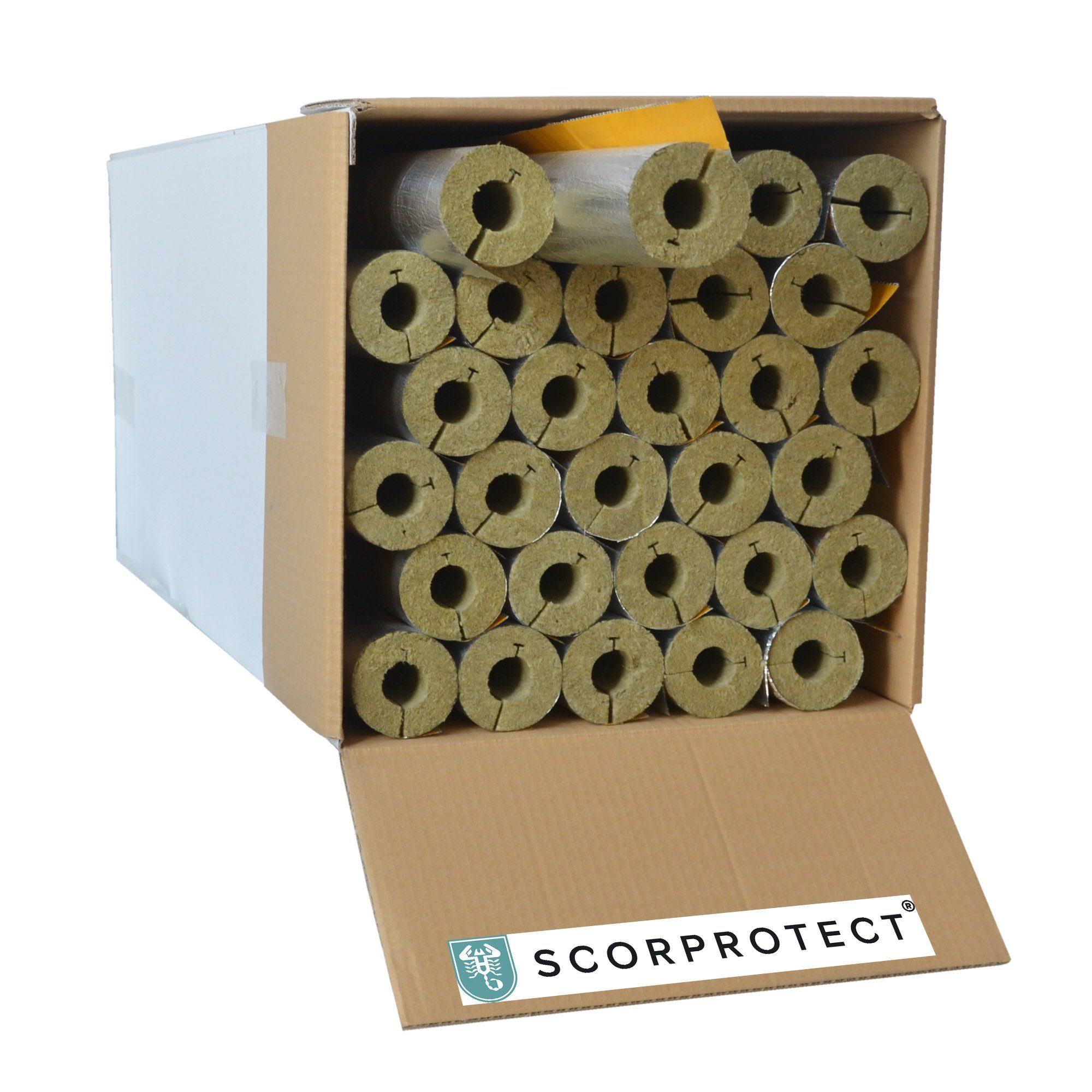 Scorprotect® Steinwolle voller Karton Rohrisolierung Steinwolle günstig online kaufen