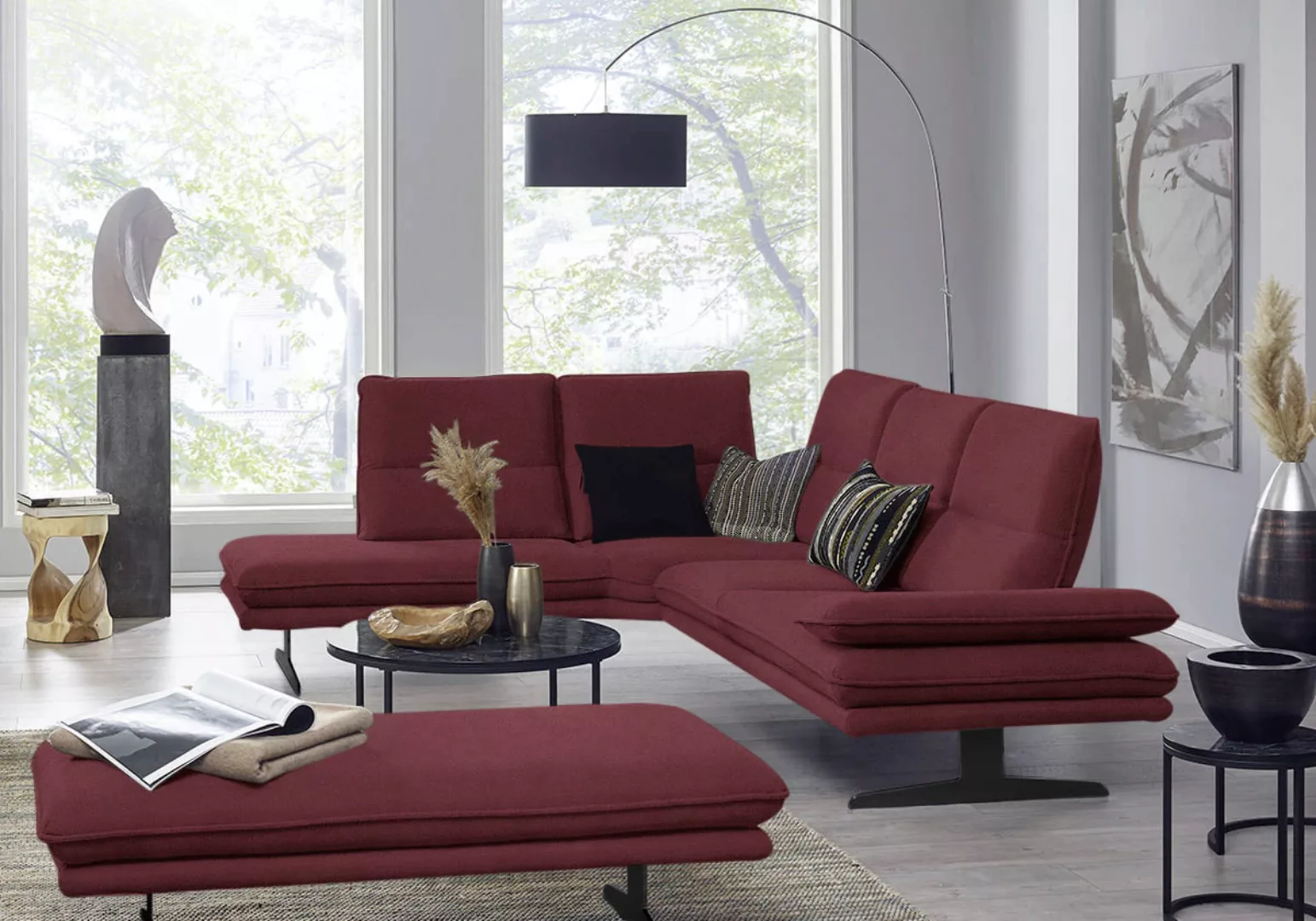 W.SCHILLIG Ecksofa "broadway, Designsofa, mit tollem Sitzkomfort, L-Form", günstig online kaufen