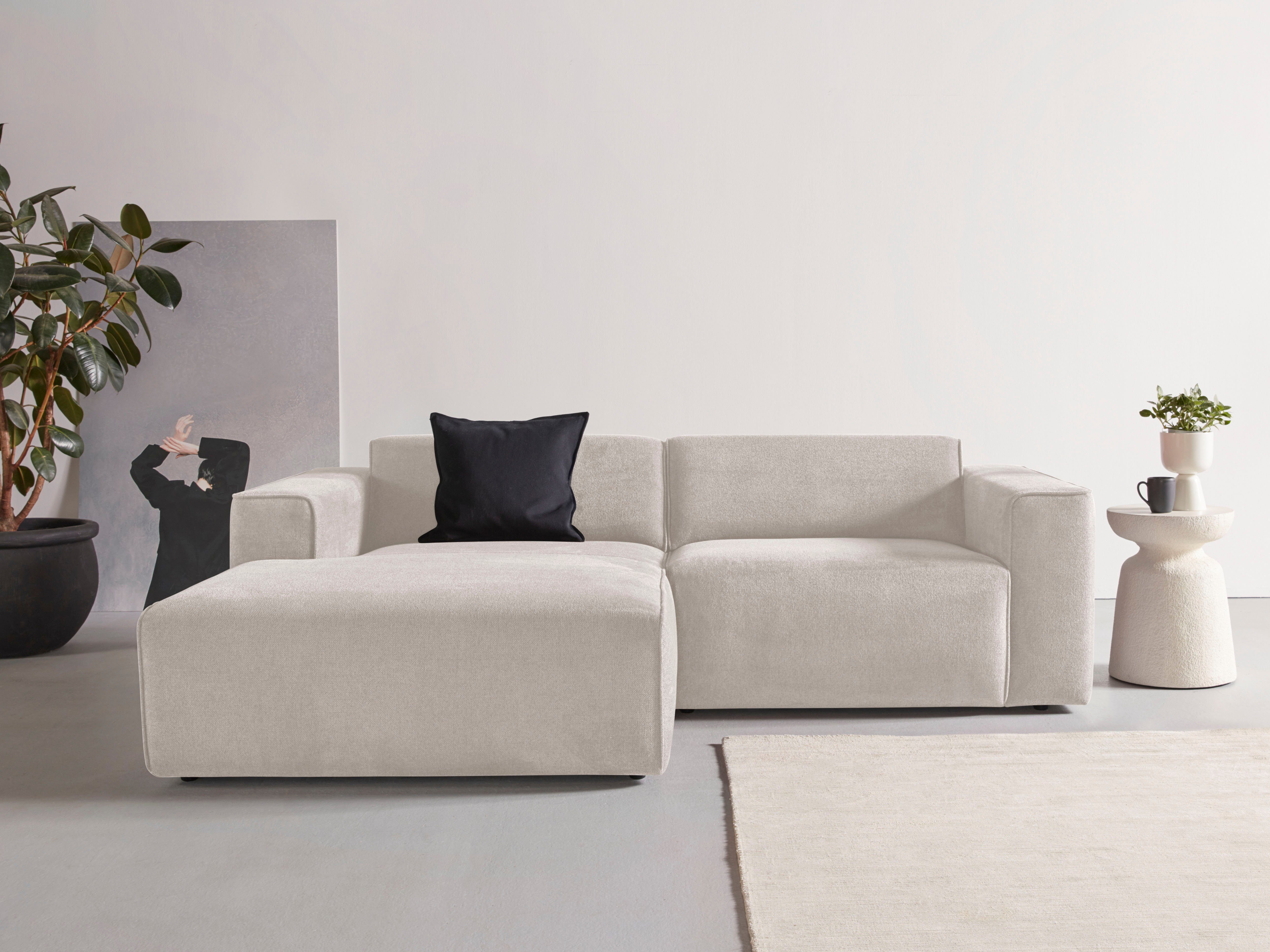 andas Ecksofa Noord, mit Kedernaht, Breite günstig online kaufen
