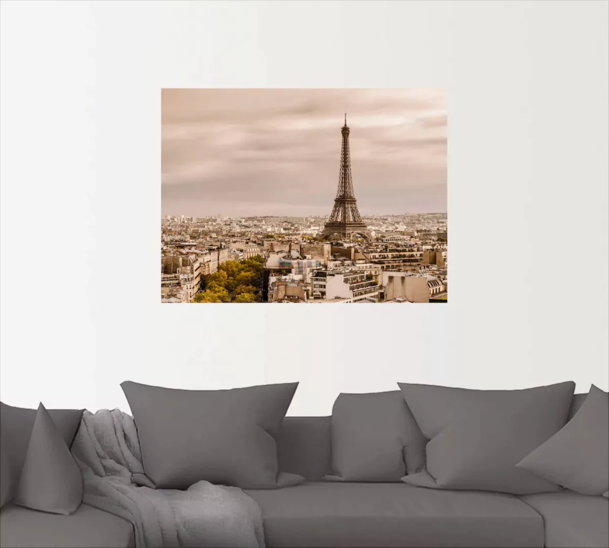 Artland Wandbild "Paris Eiffelturm I", Frankreich, (1 St.), als Alubild, Ou günstig online kaufen