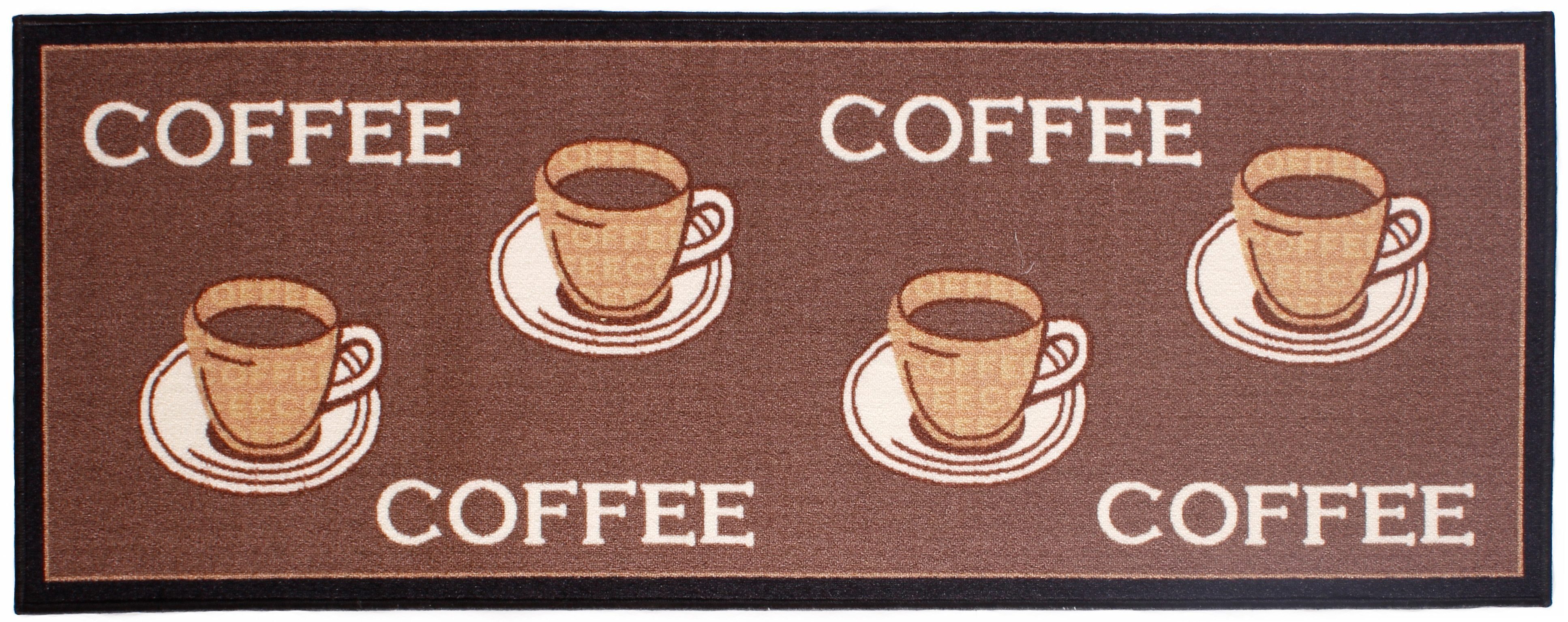Andiamo Küchenläufer »Coffee«, rechteckig, 5 mm Höhe, Motiv Kaffee, mit Sch günstig online kaufen