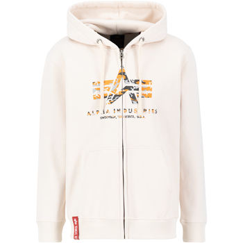 Alpha Industries  Sweatshirt Basic Zip Hoodie PP Camo - jet stream white günstig online kaufen