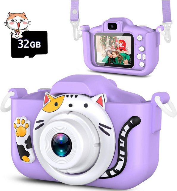 YIKANWEN Kinderkamera (12 MP, Fotoaufnahme, 1080P, 32 GB micro card, Puzzle günstig online kaufen