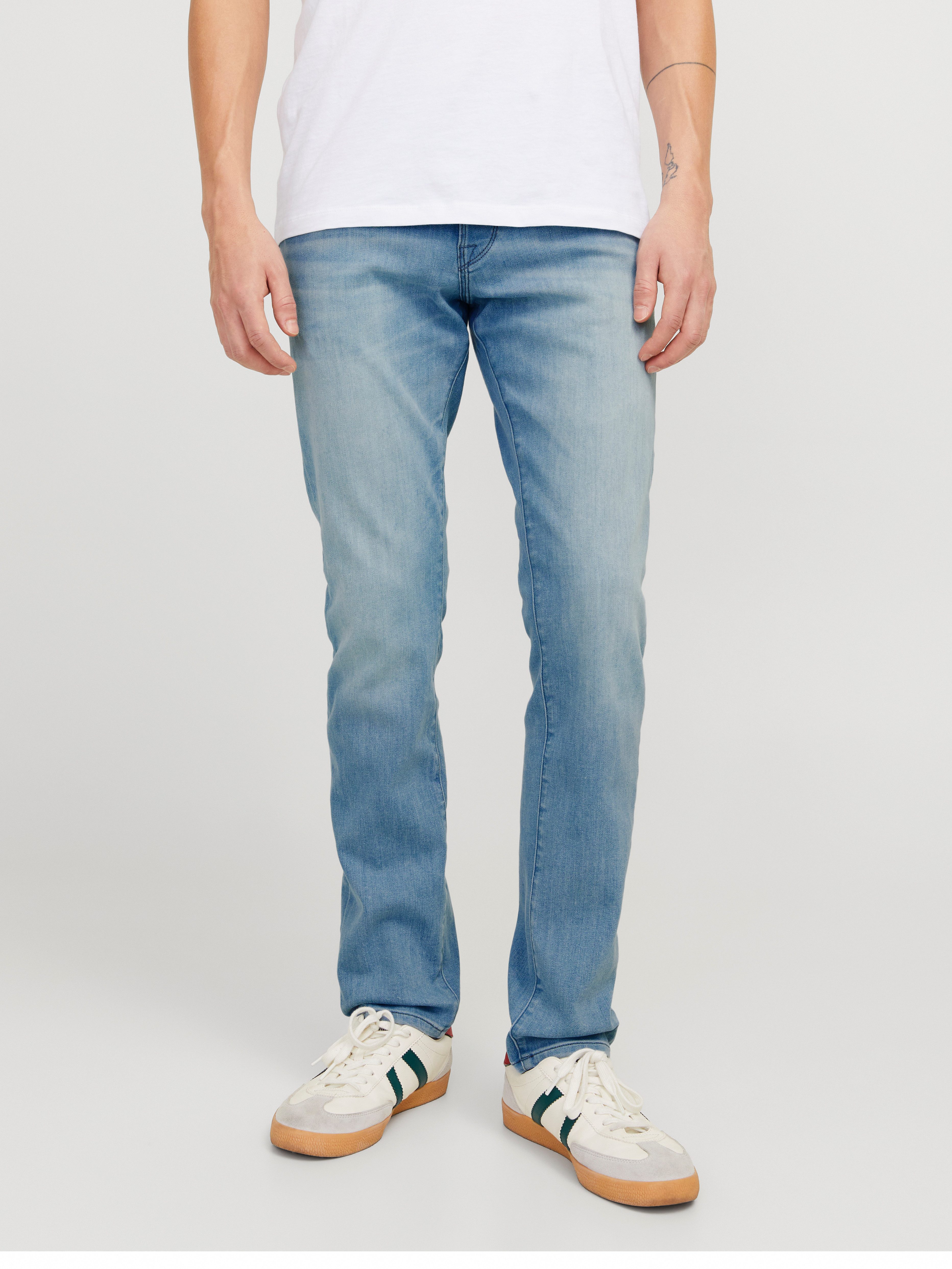 Jack & Jones Slim-fit-Jeans "JJIGLENN – Jeans mit Stretch, niedriger Leibhö günstig online kaufen
