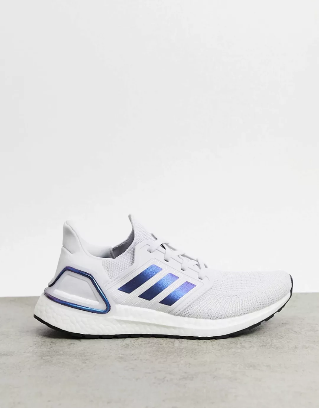 adidas – Ultraboost – Sneaker in Dash-Grau & Boost-Blau-Violett günstig online kaufen