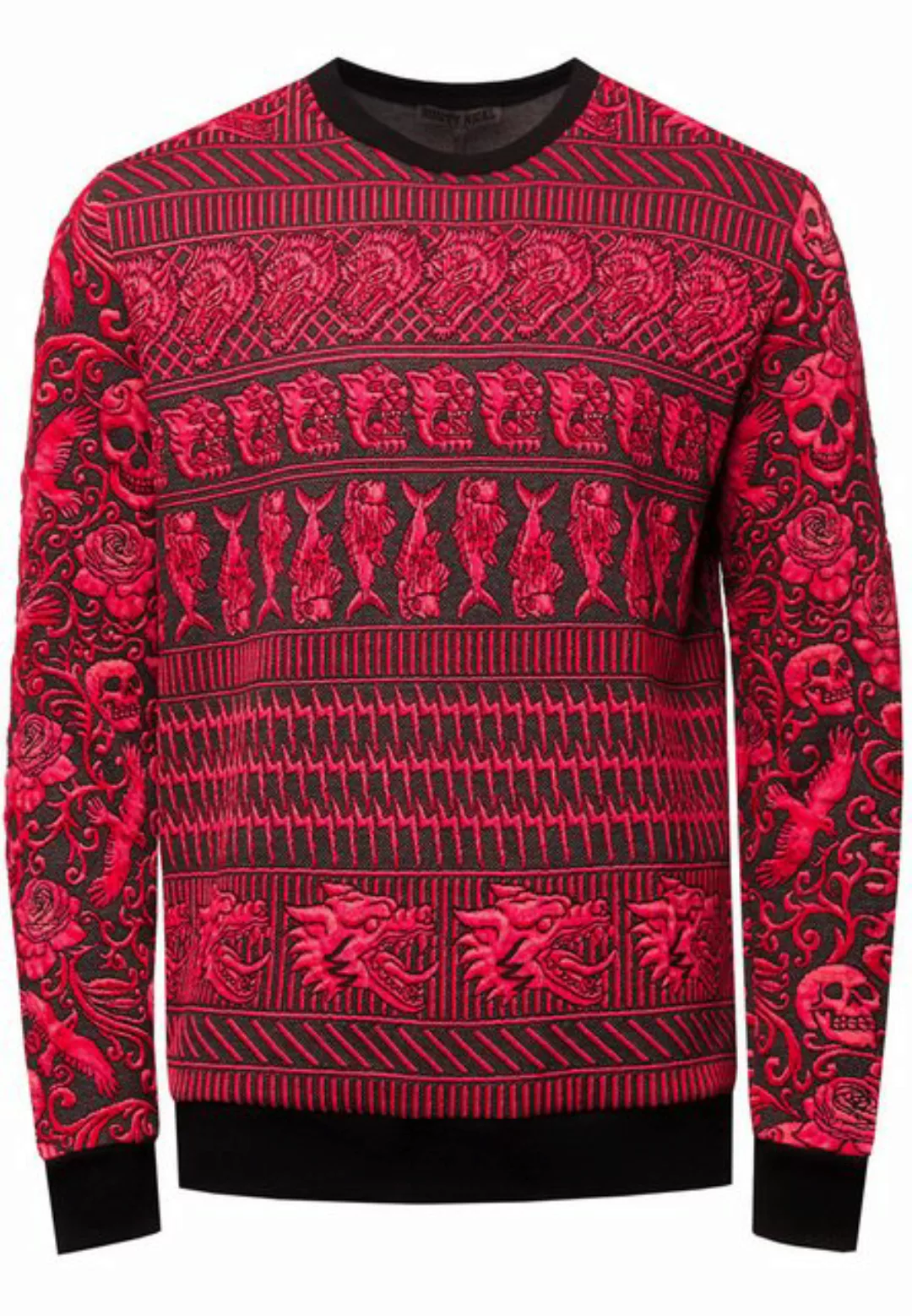 Rusty Neal Sweatshirt, mit extravagantem Muster günstig online kaufen