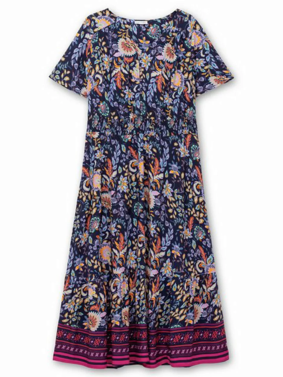 sheego by Joe Browns Maxikleid "Große Größen", mit Blumendruck und Taillen- günstig online kaufen