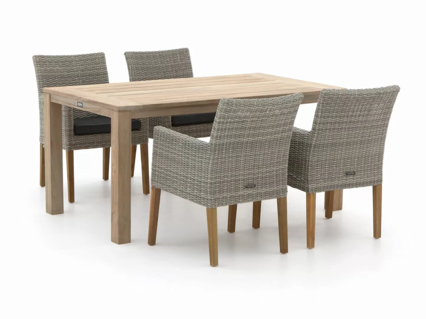 Intenso Lesa/ROUGH-S 160 cm Gartenmöbel-Set 5-teilig günstig online kaufen