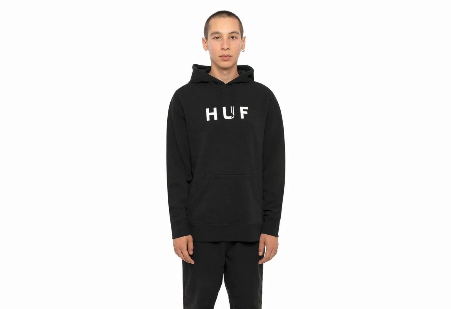 HUF Kapuzenpullover OG Logo - black günstig online kaufen